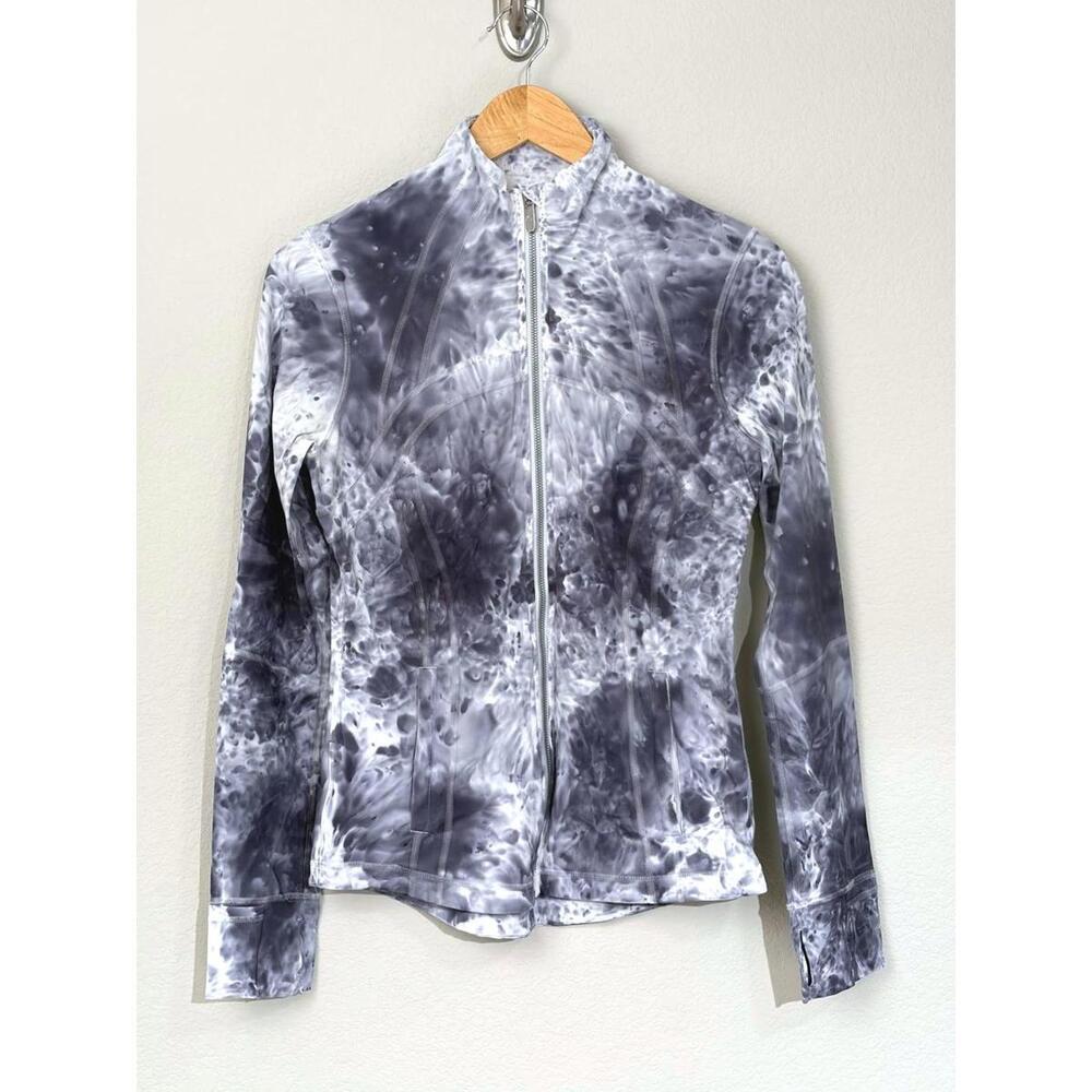 lululemon athletica Gray Marble-Print Zip-Up Jacket